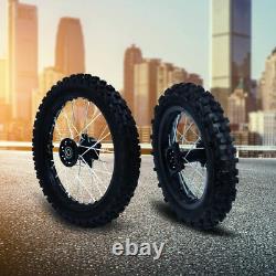 14 inch Wheels Front and 12 inch 60/100-14 Rear 80/100-12 Tire Rim For Dirt Bike