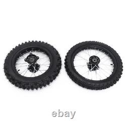 14 inch Wheels Front and 12 inch 60/100-14 Rear 80/100-12 Tire Rim For Dirt Bike