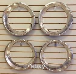 15 2.5 Deep Stainless Steel Beauty Trim Ring Set of 4 Fits 15x7 Rally Wheels