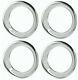 15 3 Chrome Stainless Steel Smooth Trim Ring SET 15x8 15x10 Rally Wheels
