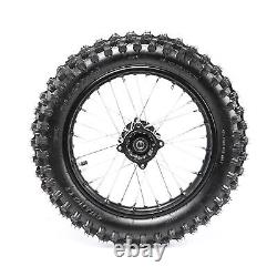 15mm 70/100-17 90/100-14 Front+Rear Wheel Rim Tire for CR85 CRF50 Coolster YZ KX