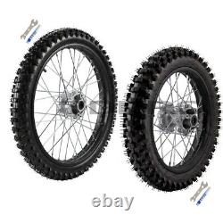 15mm 70/100-19 90/100-16 Tire Rim Wheel Assembly For Dirt Pit Bike Motocross