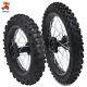 15mm Front 60/100-14 + Rear 80/100-12 WHEEL TIRE Rim For Honda CRF Dirt Pit Bike