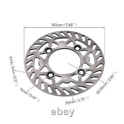 15mm Front Wheel 60/100-14 Rear 80/100-12 Tire Rim Rotor Pit Bike 50/70/110cc