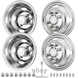 16 8-Lug Wheel Simulators Stainless Steel withBolt Kit Fits E350/E450 1992-2021