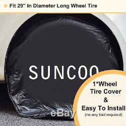 16 Tire Covers Weatherproof Sun Protectors RV Wheel Auto Truck Car Camper