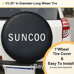 16 Tire Covers Weatherproof Sun Protectors RV Wheel Auto Truck Car Camper