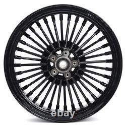 16x3.5 Fat Spoke Wheels for Harley Softail Slim FLSL 2012-2021 Gloss Black