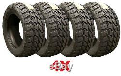 17 Black Wheels Rims Tires 33 12.50 33x12.50r17 Mud Mt Method Fuel Mr304