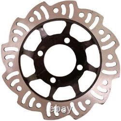 17 Front & 14 Rear Rim and Tire Set with 4-Bolt 190mm Brake Rotors Disc Brake