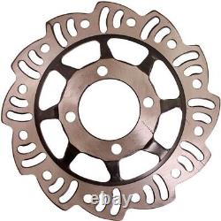 17 Front & 14 Rear Rim and Tire Set with 4-Bolt 190mm Brake Rotors Disc Brake