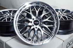 17 Wheels Fit Honda Civic Accord Nissan Versa Mini Cooper Cobalt Black Rims (4)