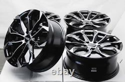 17x7.5 Wheels Rims Black Polish 5x120 BMW 230 323 325 328 330 335 428 X1 X2 X3
