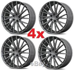 18 Alloy Wheels Rims Graphite Gray 5x114.3 18x8