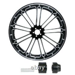 18 Front & Rear Wheel Rim & Single Hub Fit For Harley Touring Road Glide 08-Up