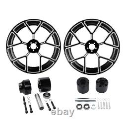 18 Front & Rear Wheel Rim with Single Disc Hub Fit For Harley Road Glide 08-22