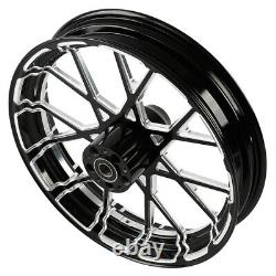 18'' Front & Rear Wheel Rims with Hub Fit For Harley Street Road Glide 2008-Up US