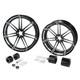 18 Front Wheel Rear Wheel Rim Dual Disc Hub Fit For Harley Street Glide 09-23