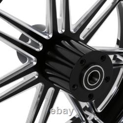 18 Front Wheel Rear Wheel Rim Dual Disc Hub Fit For Harley Street Glide 09-23
