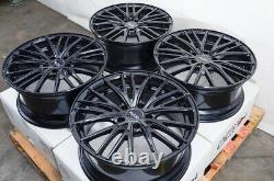 18 Wheels Rims Black Mercedes C230 C280 C300 E320 VW Jetta Passat EOS Audi A4