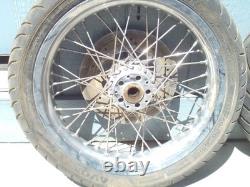 18 X 3.5 Spoke Chrome Wheels Harley Touring Softail 86-99 Vintage Front Rear