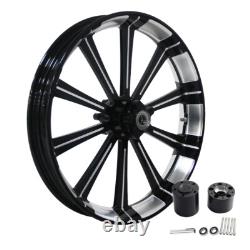 18x5.5 Rear Wheel Rim & Dual Disc Hubs For Harley Touring CVO Road Street Glide