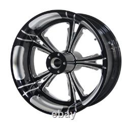 18x5.5 Rear Wheel Rim & Dual Disc Hubs For Harley Touring Non-ABS/ABS Models