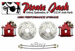 1964-72 A-Body D/S 4 Wheel Disc Brake Performance Conversion Kit, Red