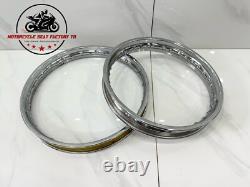 1973 1974 1975 1976 1977 1978 Honda XR75 Wheel Rim Rims Front And Rear Chrome