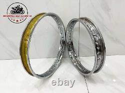 1973 1974 1975 1976 1977 1978 Honda XR75 Wheel Rim Rims Front And Rear Chrome