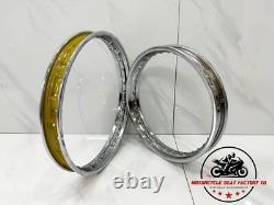1973 1974 1975 1976 1977 1978 Honda XR75 Wheel Rim Rims Front And Rear Chrome
