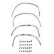 19781982 Malibu Wheel Opening Molding Front+Rear+Right+Left 4 PCS Set