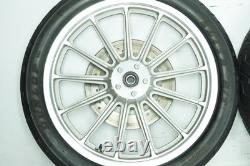 1999 Harley Sportster XL883 Hugger OEM Front & Rear Wheel Rim Tire 19 16