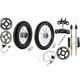 19'' & 16'' Front Rear Wheels 15mm Axle+Triple Tree+Fork+Brake Apollo SSR Taotao