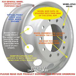 19.5 Chevy Gmc P30 Rv Motorhome 10 Lug Wheel Simulator Rim Liner Hubcap Covers ©