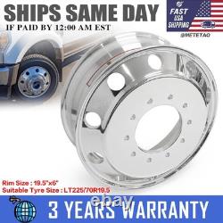 19.5 x 6 Wheel Rim for Dodge Ram 4500/ 5500 10 Lug Polished 763297 Front/Rear