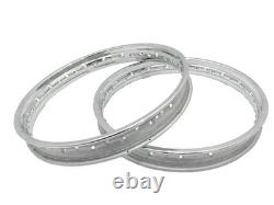 19 Front And Rear Steel Wheel Rim Pair For 40 Spokes Fits for Royal Enfield