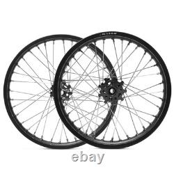 19 x 1.6 + 18 x 2.15 Front Rear Wheel Set Black For Talaria Sting MX5