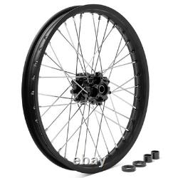 19 x 1.6 + 18 x 2.15 Front Rear Wheel Set Black For Talaria Sting MX5