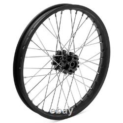 19 x 1.6 + 18 x 2.15 Front Rear Wheel Set Black For Talaria Sting MX5