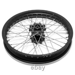 19 x 1.6 + 18 x 2.15 Front Rear Wheel Set Black For Talaria Sting MX5