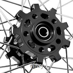 19 x 1.6 + 18 x 2.15 Front Rear Wheel Set Black For Talaria Sting MX5