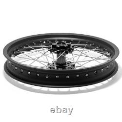 19 x 1.6 + 18 x 2.15 Front Rear Wheel Set Black For Talaria Sting MX5