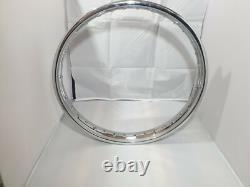 19x1.85 wm2 40 hole chrome motorcycle rim wheel front rear