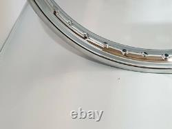 19x1.85 wm2 40 hole chrome motorcycle rim wheel front rear