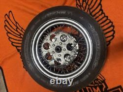 1Harley Davidson Shovelhead 16x3 Dual Flange Wheel And Tire