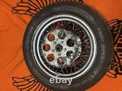 1Harley Davidson Shovelhead 16x3 Dual Flange Wheel And Tire