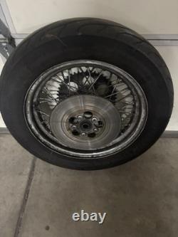 1Harley Davidson Shovelhead 16x3 Dual Flange Wheel And Tire