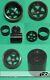 1/12 HONDA McLAREN MP4/6 METAL BLACK ANODIZED WHEELS FRONT & REAR f TAMIYA SENNA