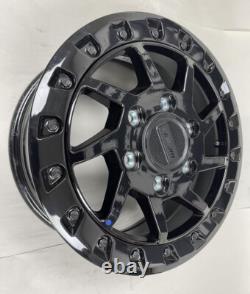 1-2024-2025 CAN AM MAVERICK R WHEEL FRONT OR REAR 16x7 BLACK BEADLOCK 1 MILE